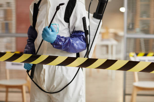 Professional Infectious Disease Decontamination technician working in Rockville Centre, NY